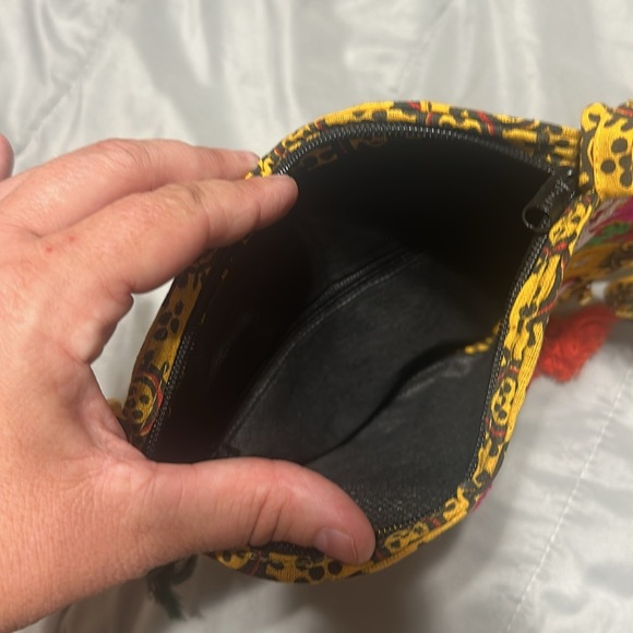 Eclectic Elephant Crossbody Sling bag colorful embroidered tassels bells unique - Picture 3 of 10